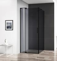Душевое ограждение Cezares Slider SLIDER-AH-1-100-100/110-GRIGIO-NERO 100 см