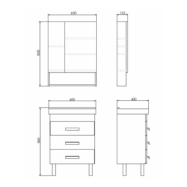 Фото зеркальный шкаф comforty никосия 60 см 00-00011199