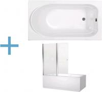 Акриловая ванна Aquanet West 140x70 см 00204052 + 00196049