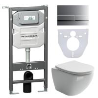 Унитаз с инсталляцией Сет 4 в 1 Ceramicanova CN4002_1002M_1000