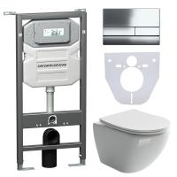Унитаз с инсталляцией Сет 4 в 1 Ceramicanova CN4002_1002CH_1000