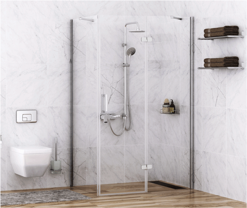 Фото душевое ограждение wasserkraft aller 120x80 см 10h06white l/r