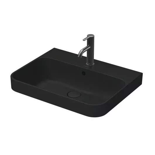 Фото раковина накладная duravit happy d.2 plus  60 см 2360601300