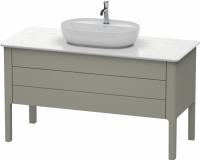 Тумба под раковину Duravit Luv 133 см, цвет: темно-серый матовый лак LU956606060