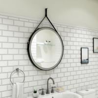 Зеркало Art&Max Milan 80 см AM-Mil-800-DS-F-Nero