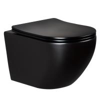 Унитаз подвесной безободковый Splendy Light 53 см LI10152VTYBMB