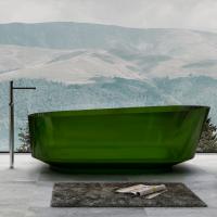 Ванна из полиэфирной смолы Abber Kristall 170x80 см AT9706Emerald зеленая