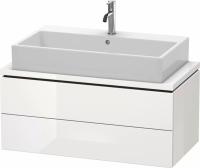 Тумба под раковину Duravit L-Cube 92 см, цвет: белый глянец LC580802222