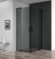 Душевое ограждение Cezares Slider SLIDER-A-2-80/90-GRIGIO-NERO 80 см