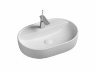 Раковина накладная Ceramicanova Element 60 см, цвет: белый CN6035