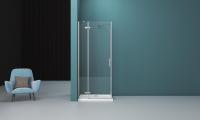 Душевое ограждение BelBagno KRAFT-AH-12-100/80-C-Cr-L 100x80 см