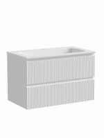 Тумба под раковину Sancos Snob R 80 см, цвет: Bianco SNR80W