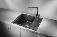 Кухонная мойка Granula 60 см 6002, ШВАРЦ