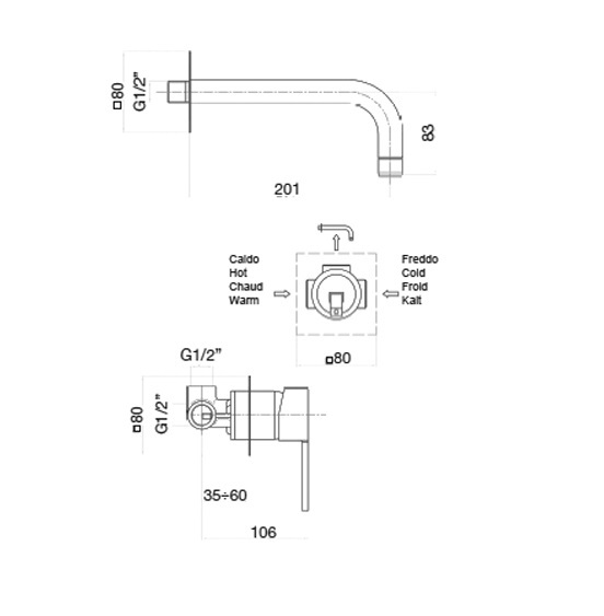 Фото смеситель для раковины webert sax evolution se830606560