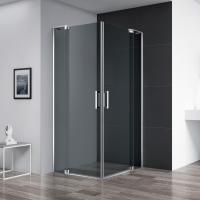 Душевое ограждение Cezares SLIDER-A-2-70/80-GRIGIO-Cr 70x70 см