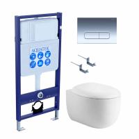 Унитаз с инсталляцией Акватек Альтаир SET AQUATEK АЛЬТАИР cm-017 4в1