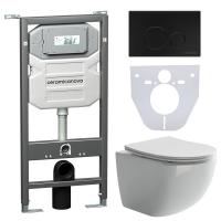 Унитаз с инсталляцией Сет 4 в 1 Ceramicanova CN3009_1001B_1000