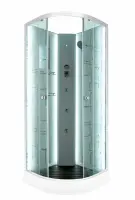 Душевая кабина DTO 90x90 см EM1590NLED+GM с гидромассажем