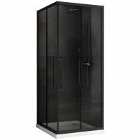 Душевое ограждение Abber Schwarzer Diamant AG02100BDTH 100x100 см