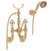 Смеситель для ванны Migliore Cristalia, цвет: бронза (ручки Swarovski) ML.CRS-3702.BR