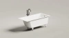 Ванна из искусственного камня Salini Cascata Kit 150x70 см 105012M матовая
