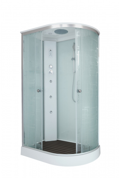 Фото душевая кабина dto 120x80 см em1512lgm+el с гидромассажем и электрикой