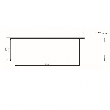 Фото фронтальная панель  для ванны am.pm x-joy 170х70 см