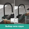 Фото смеситель для кухонной мойки hansgrohe aquno select 73831000