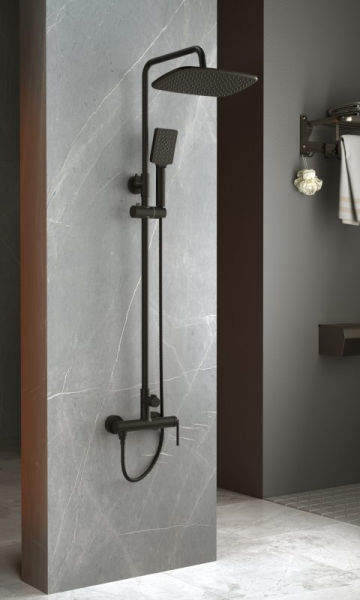 Фото душевая стойка belbagno acqua acqua-docm-nero
