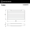 Фото мыльница подвесная whitecross cubo cu2424cr, цвет: хром
