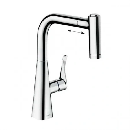 Фото смеситель для кухонной мойки hansgrohe metris 73800000