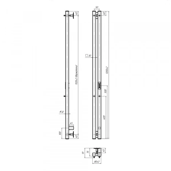 Фото электрический полотенцесушитель indigo style 2 pro 120/8 lspre120-8brrt