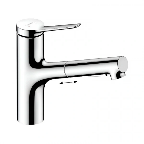 Фото смеситель для кухонной мойки hansgrohe zesis 74800000