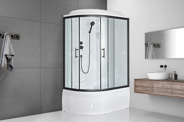 Фото душевая кабина royal bath bk rb8120bk1-m-r-bl practic 120x80 см