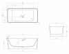 Фото ванна из искусственного камня abber stein as9623 170x80 см