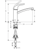 Фото смеситель для кухонной мойки hansgrohe focus 31784000