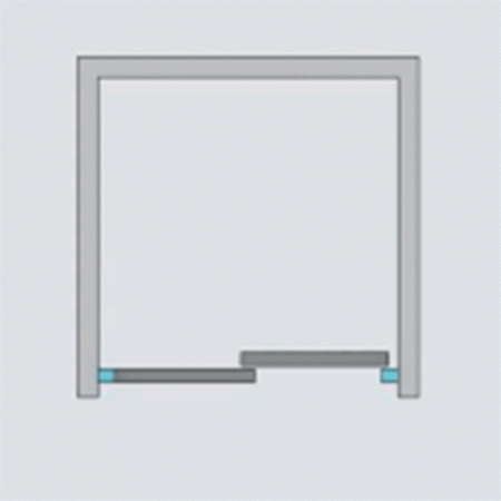 Фото душевая дверь radaway premium plus dwj 140 см 33323-01-01n
