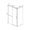 Фото душевое ограждение vincea slim soft 100x100 см  vsr-1ss1010cl