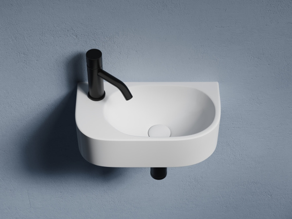 Фото раковина подвесная ceramicanova element 40.8 см, цвет: белый cn6066r