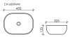 Фото раковина накладная ceramicanova element 45.5 см, цвет: белый cn6009mw