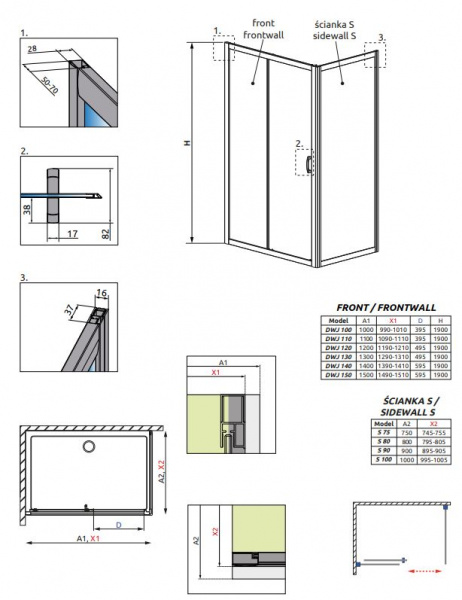 Фото душевая стенка radaway premium plus s 90 см 33403-01-06n
