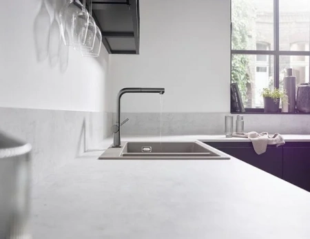 Фото смеситель для кухонной мойки hansgrohe talis 72808340