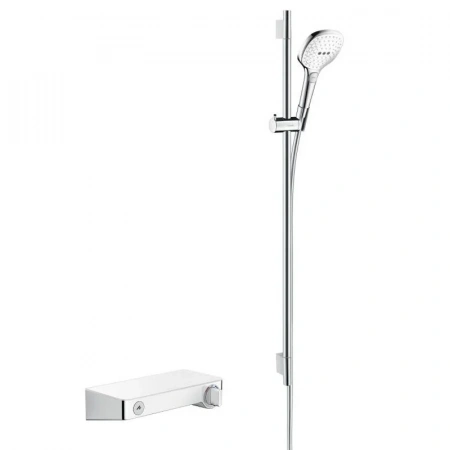 Фото термостатический смеситель для душа hansgrohe shower tablet select  27027400