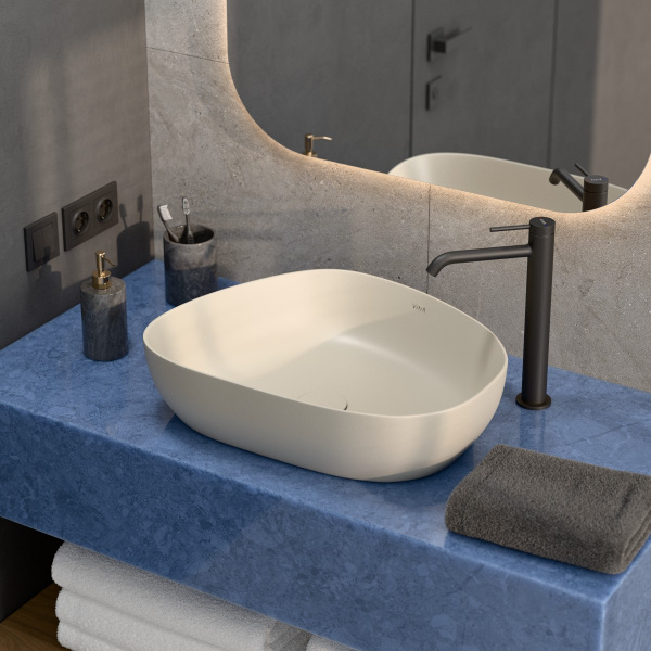 Фото раковина накладная vitra outline recycled 57 см 7991b066-0016