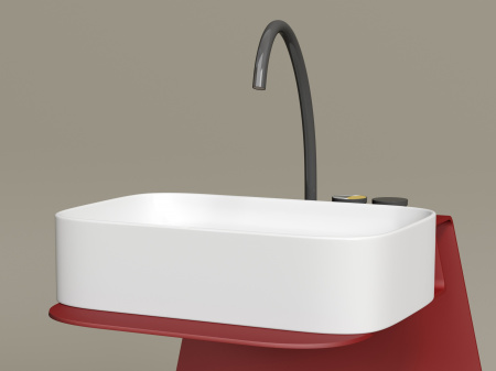 Фото раковина накладная ceramicanova element 60.5 см, цвет: белый cn6053mw