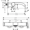 Фото смеситель для ванны hansgrohe vivenis 75420700_vstvo