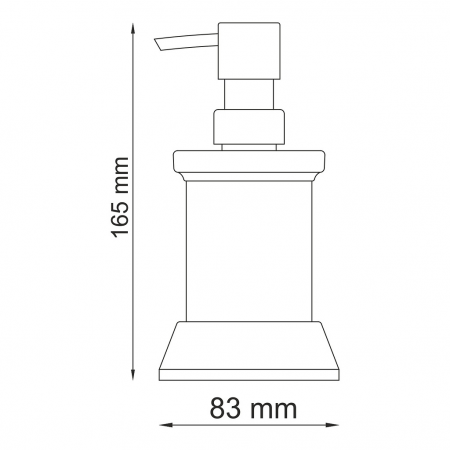 Фото дозатор для жидкого мыла wasserkraft donau k-2499