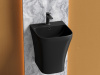 Фото раковина подвесная ceramicanova dion 36.5 см, цвет: черный cn6067mb