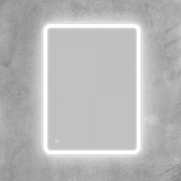 Фото зеркало с подсветкой belbagno marino 60 см spc-mar-600-800-led-tch