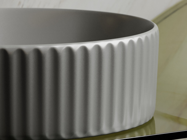 Фото раковина накладная ceramicanova element 36 см, цвет: антрацит cn6057mh